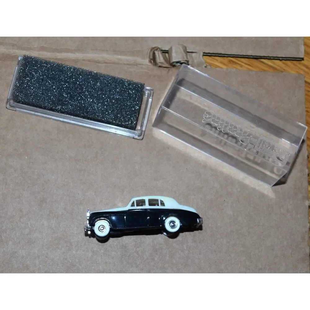 Vtg Revell Praline Rolls Royse White Black, 1/87 HO Scale